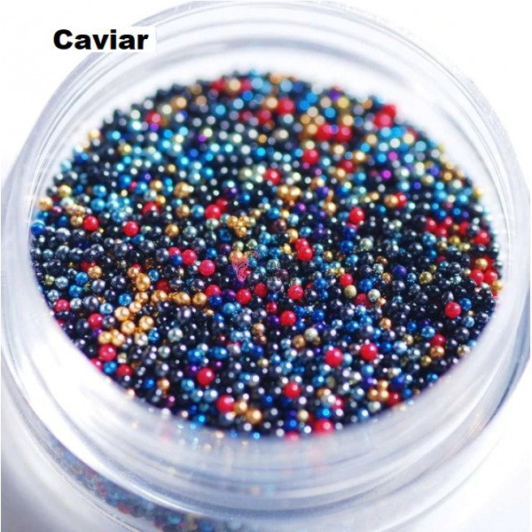 Perlute caviar CAV019 pentru decor unghii Mix Metalizat